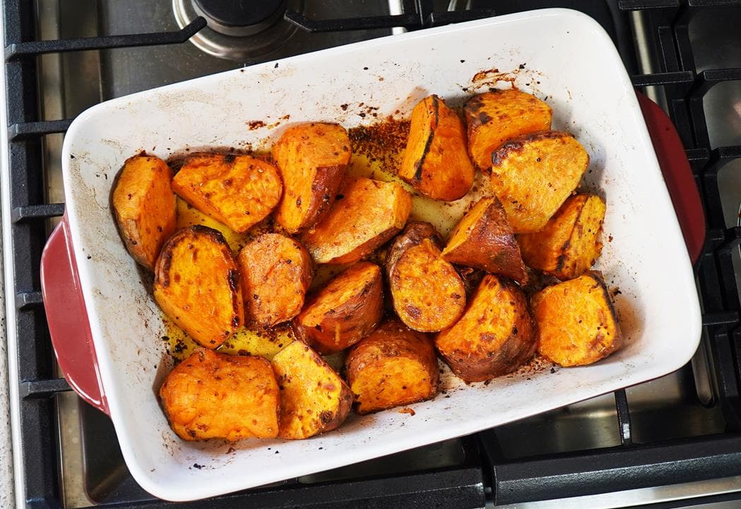 Simple Oven Roasted Sweet Potatoes